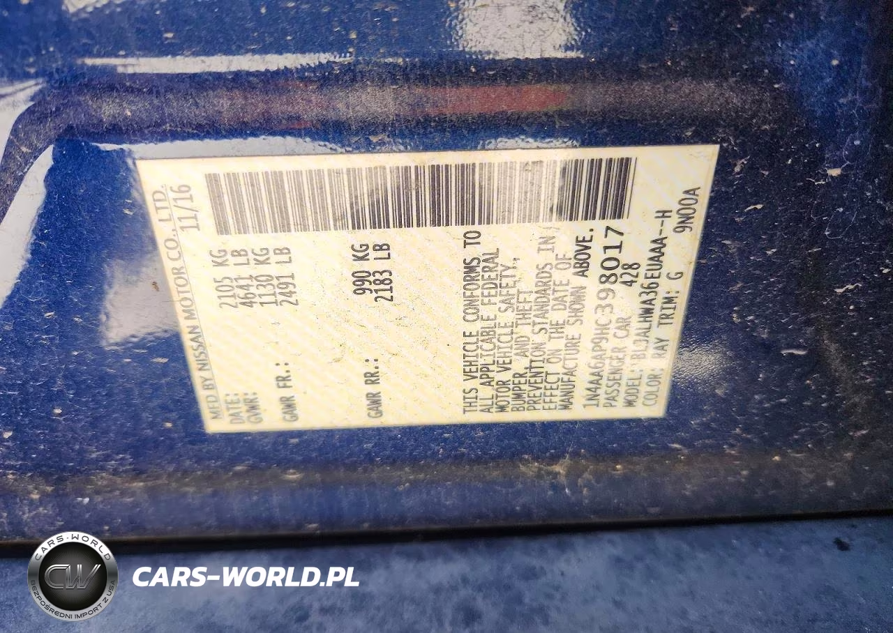 2017 Nissan Maxima Platinum VIN:1N4AA6AP9HC398017 - 12