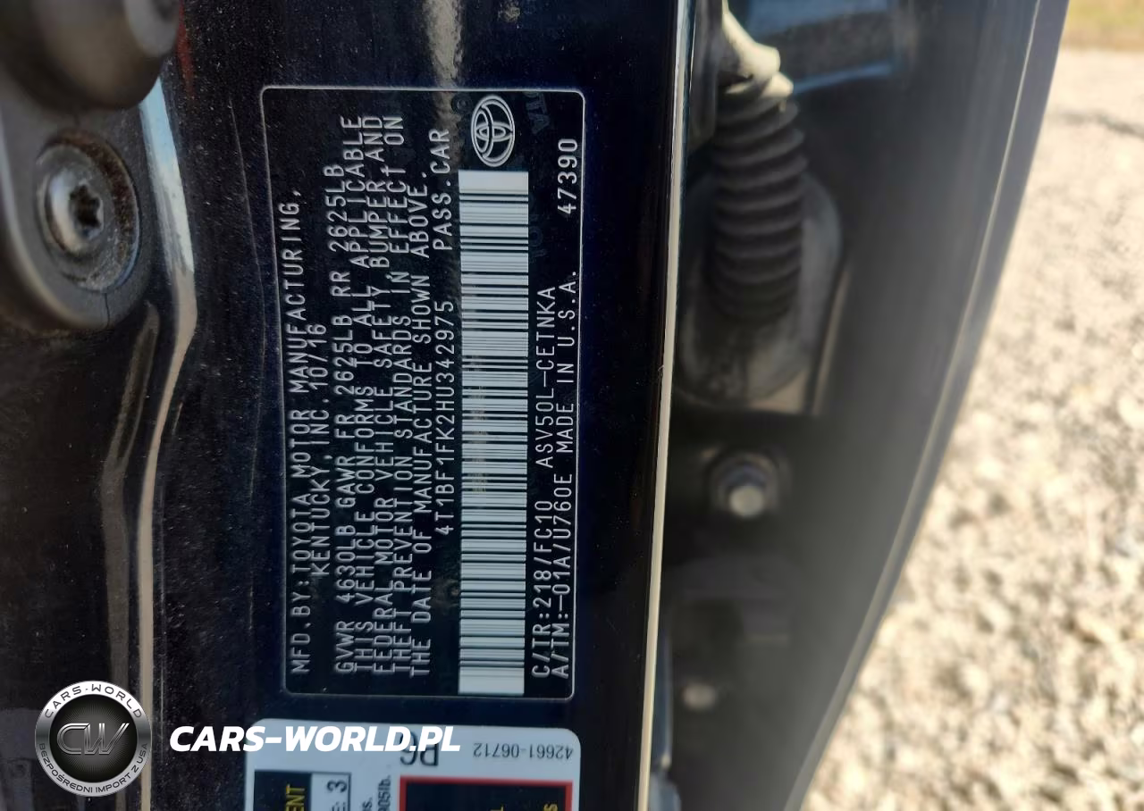 2017 Toyota Camry Le VIN:4T1BF1FK2HU342975 - 12