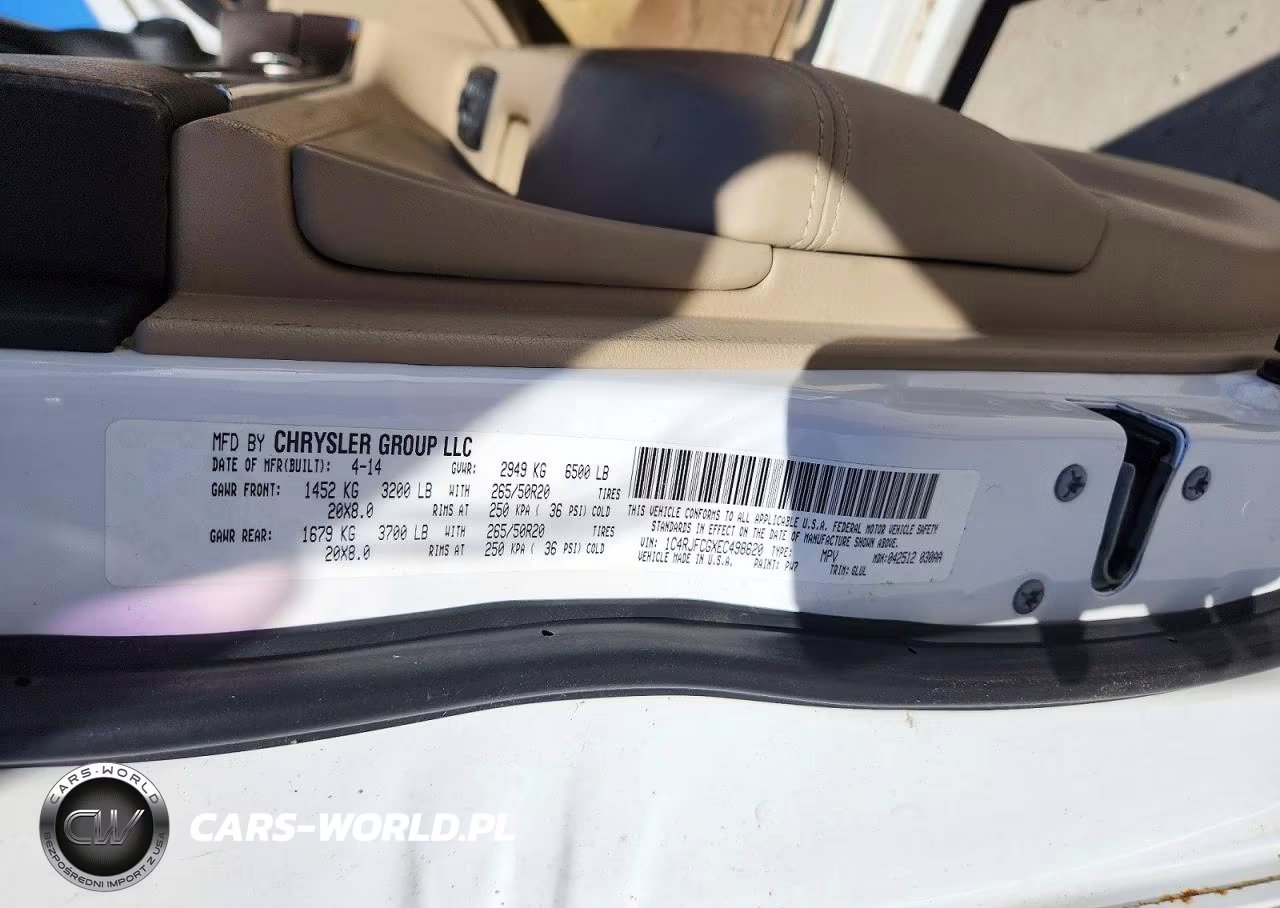 2014 Jeep Grand Cherokee Overland VIN:1C4RJFCGXEC498620 - 13