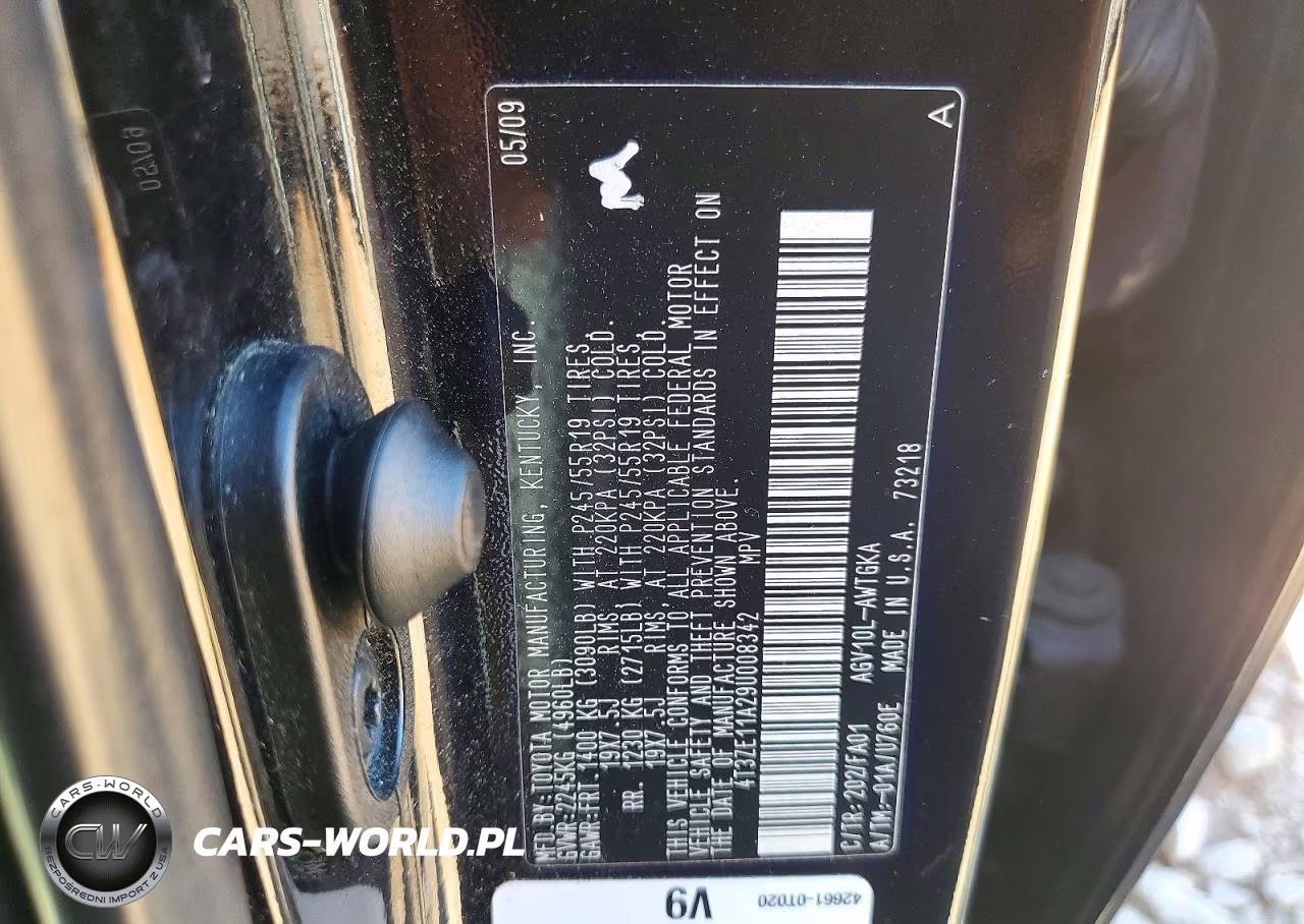 2009 Toyota Venza Fwd 4Cyl VIN:4T3ZE11A29U008342 - 13