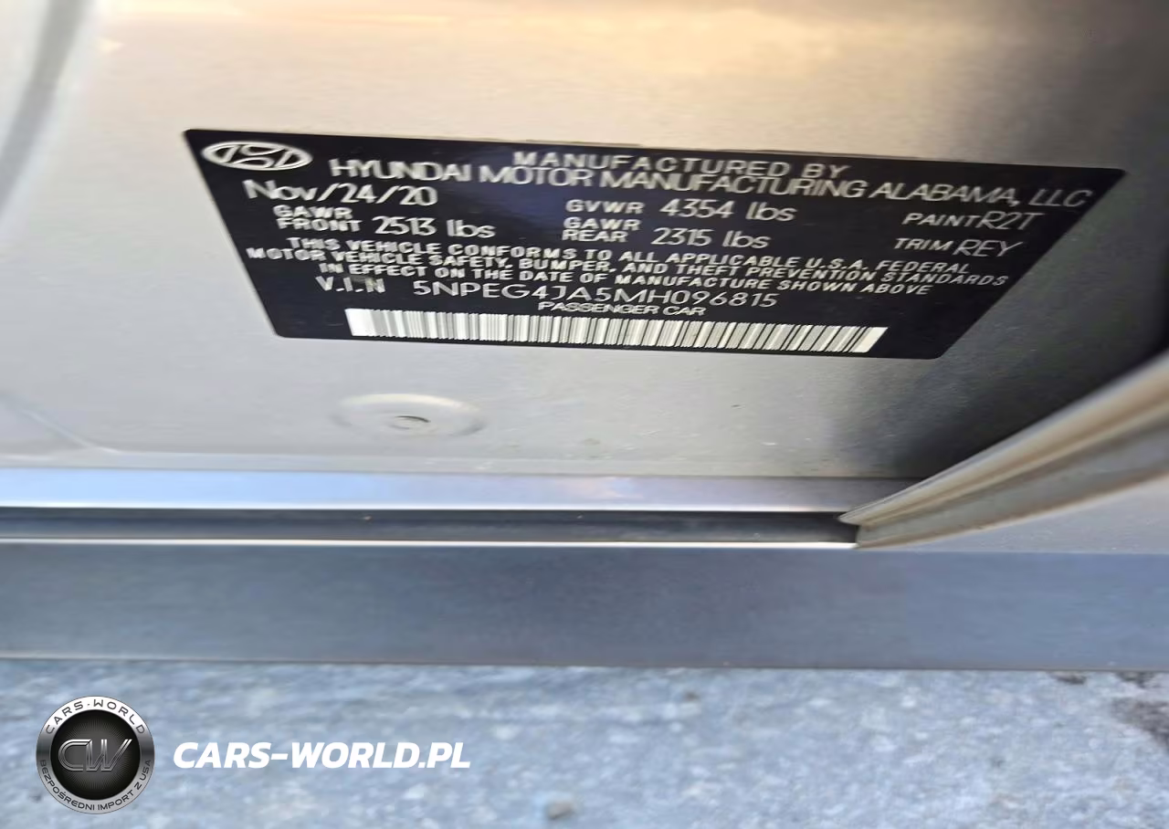 2021 Hyundai Sonata Se VIN:5NPEG4JA5MH096815 - 12