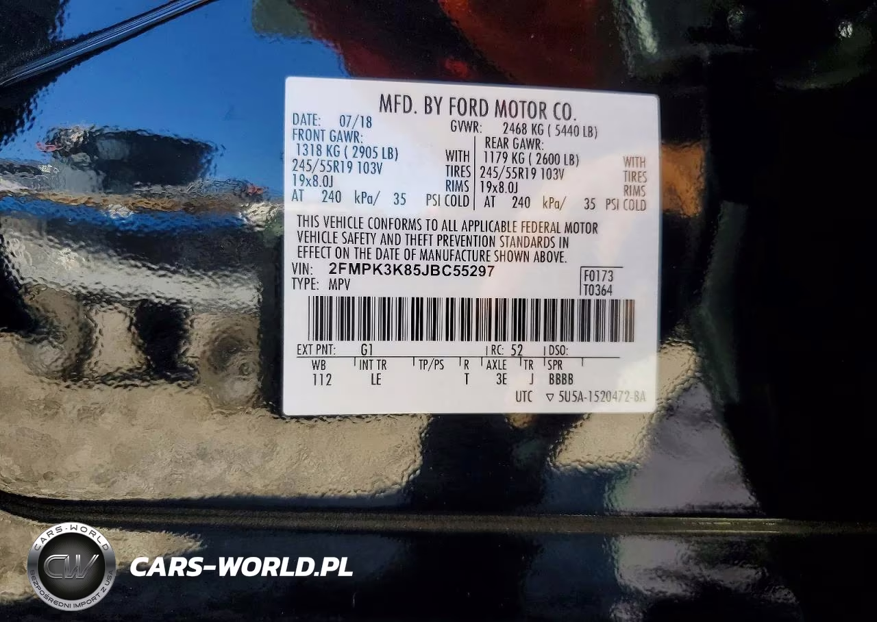 2018 Ford Edge Titanium VIN:2FMPK3K85JBC55297 - 13