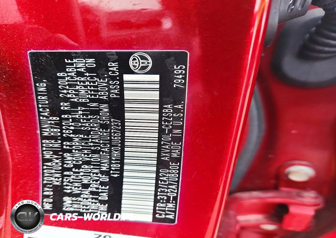 2018 Toyota Camry Se VIN:4T1B11HK0JU667237 - 12
