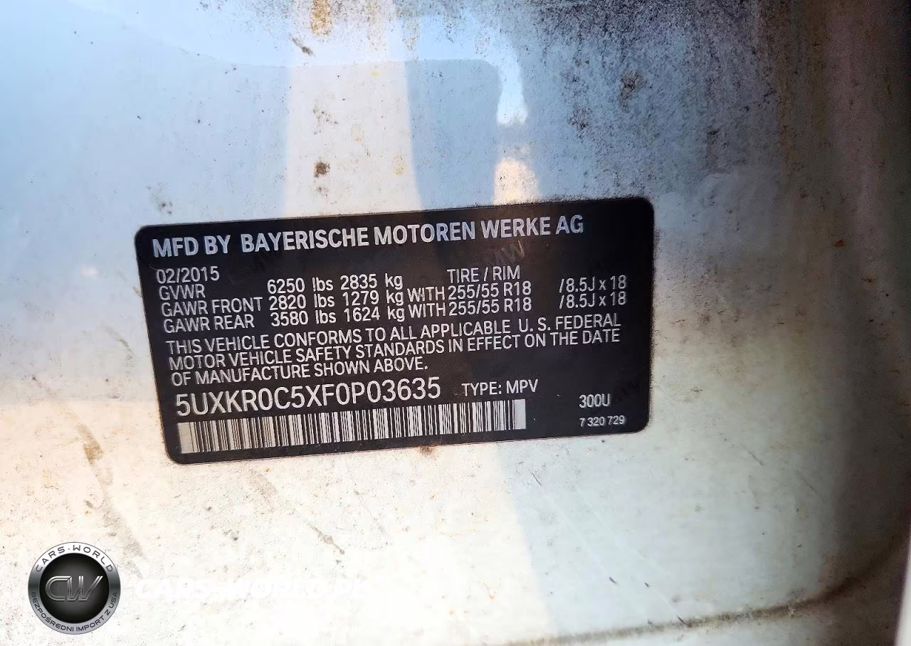 2015 BMW X5 xDrive35I VIN:5UXKR0C5XF0P03635 - 13