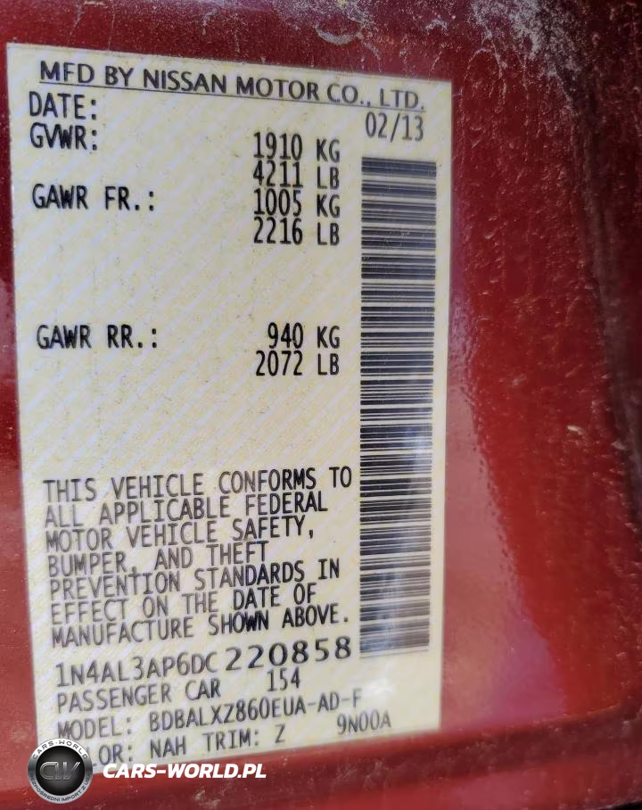 2013 Nissan Altima 2.5 VIN:1N4AL3AP6DC220858 - 22