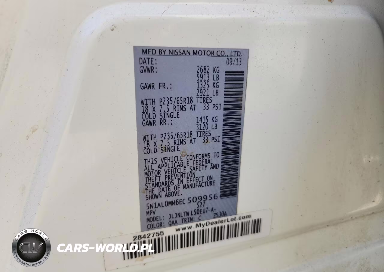 2014 Infiniti Qx60 Base VIN:5N1AL0MM6EC509956 - 13