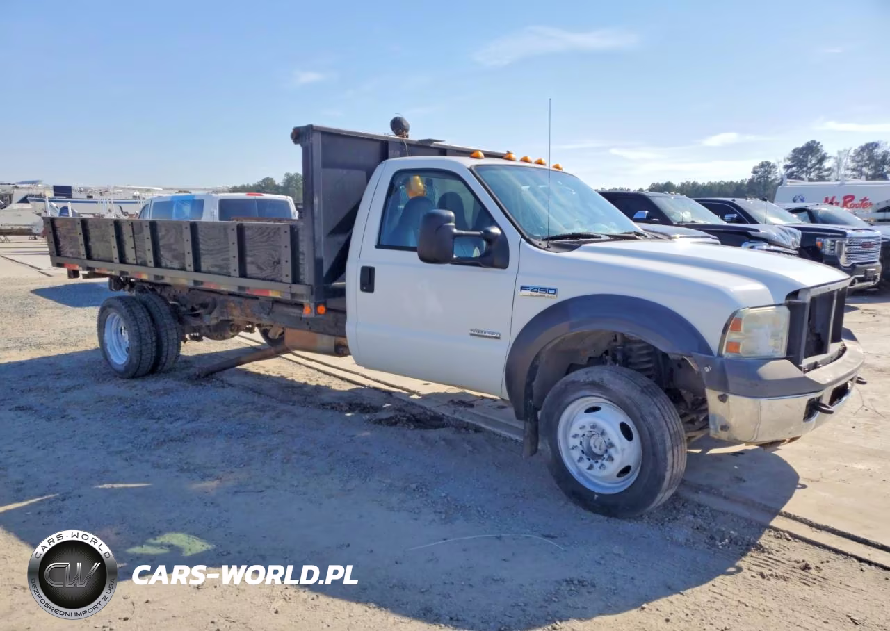 2006 Ford F450 Super Duty Flatbed Truck VIN:1FDXF47P46EB27879 - 4