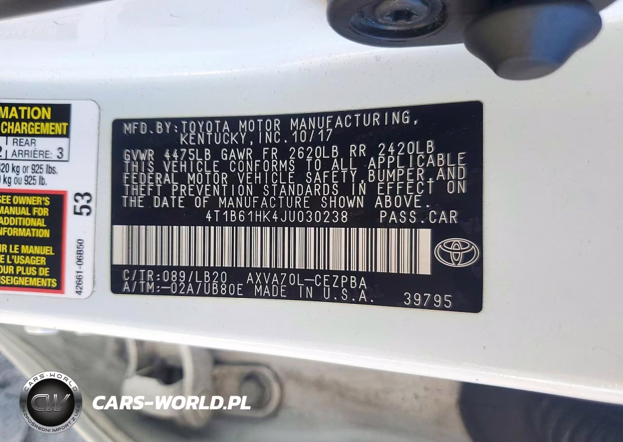 2018 Toyota Camry Xse VIN:4T1B61HK4JU030238 - 12