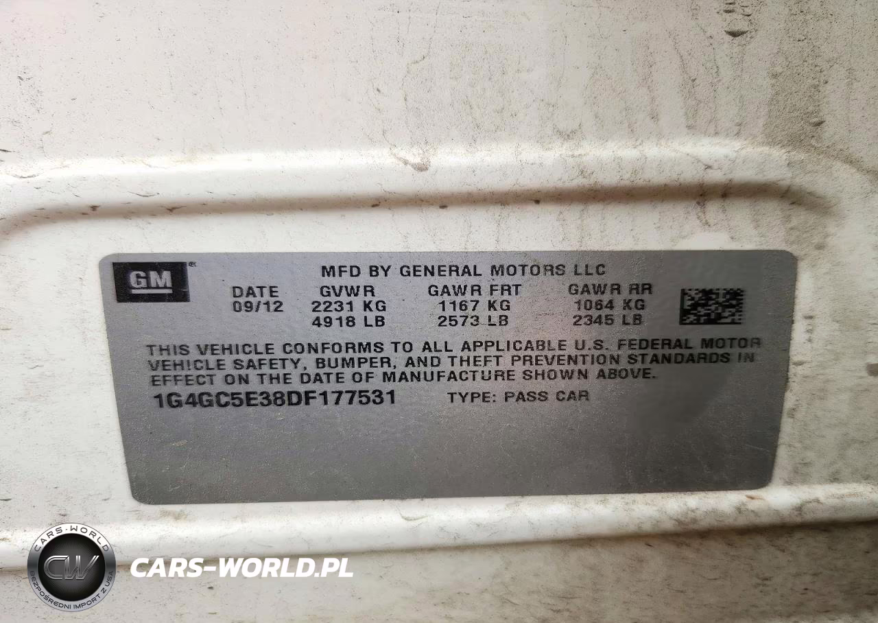 2013 Buick Lacrosse VIN:1G4GC5E38DF177531 - 12