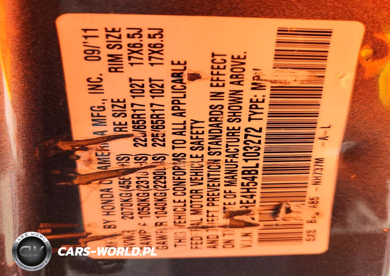 2011 Honda Cr-V Ex VIN:5J6RE4H54BL103272 - 13