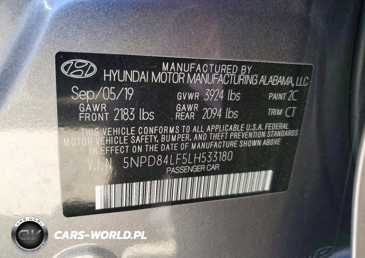 2020 Hyundai Elantra Sel VIN:5NPD84LF5LH533180 - 12