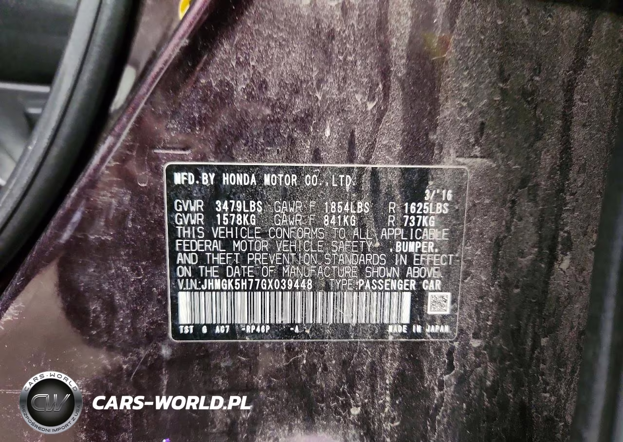 2016 Honda Fit Ex VIN:JHMGK5H77GX039448 - 13