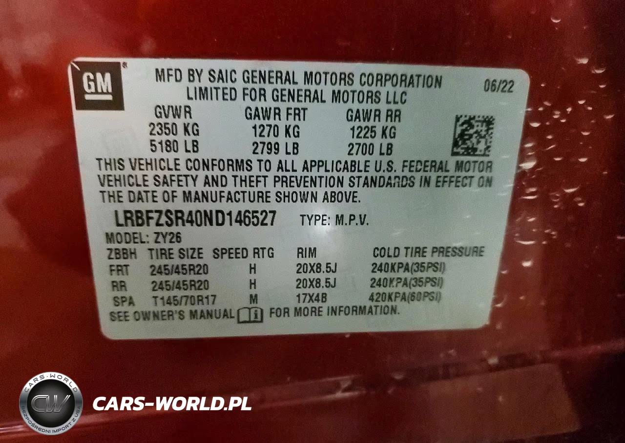 2022 Buick Envision Avenir VIN:LRBFZSR40ND146527 - 13