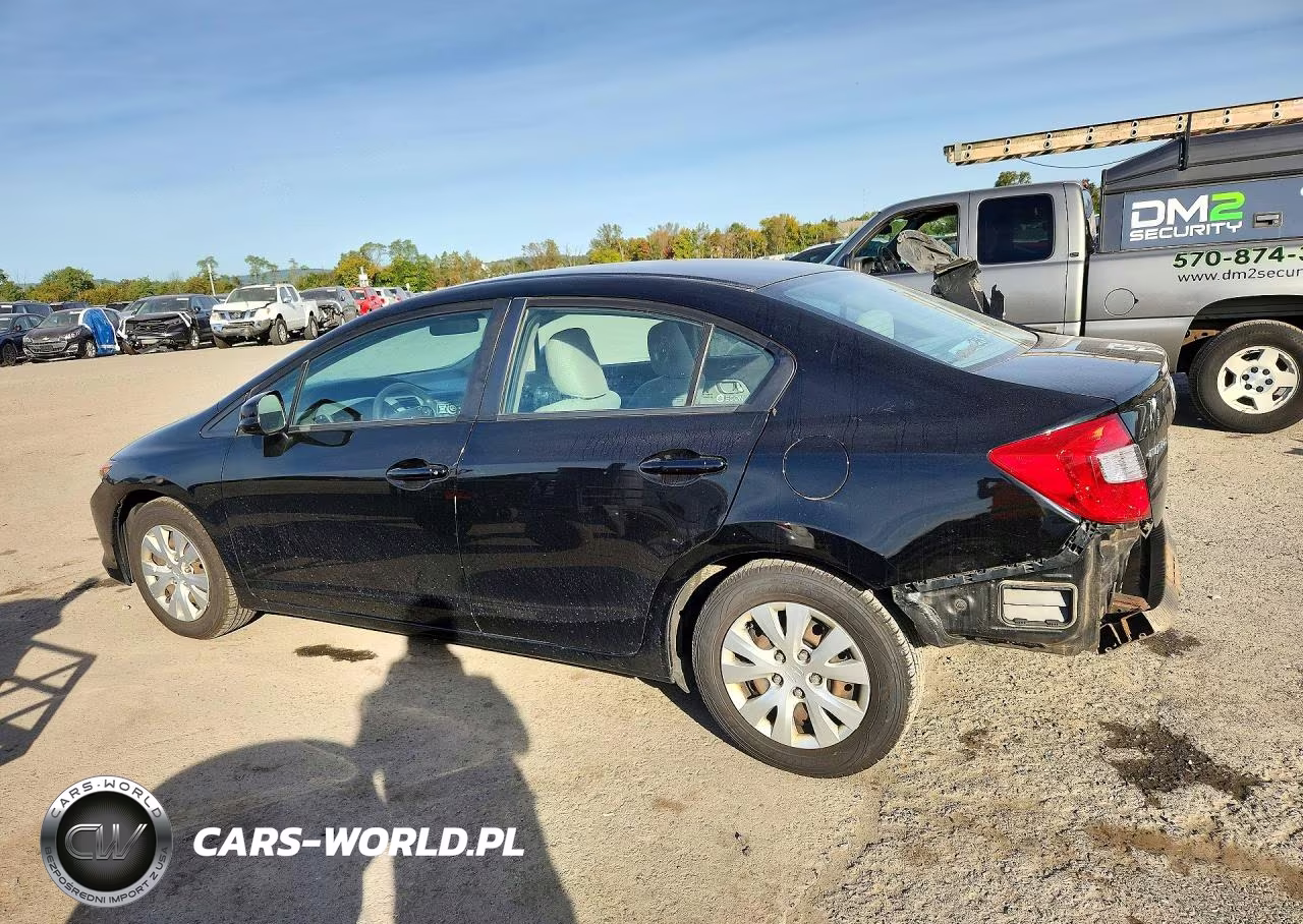 2012 Honda Civic Lx VIN:2HGFB2F51CH306046 - 2