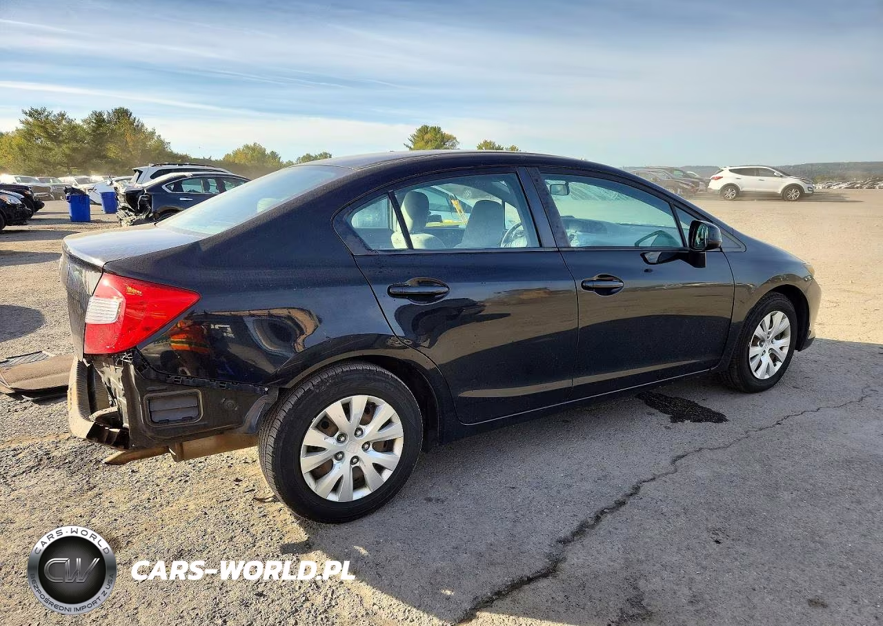 2012 Honda Civic Lx VIN:2HGFB2F51CH306046 - 3