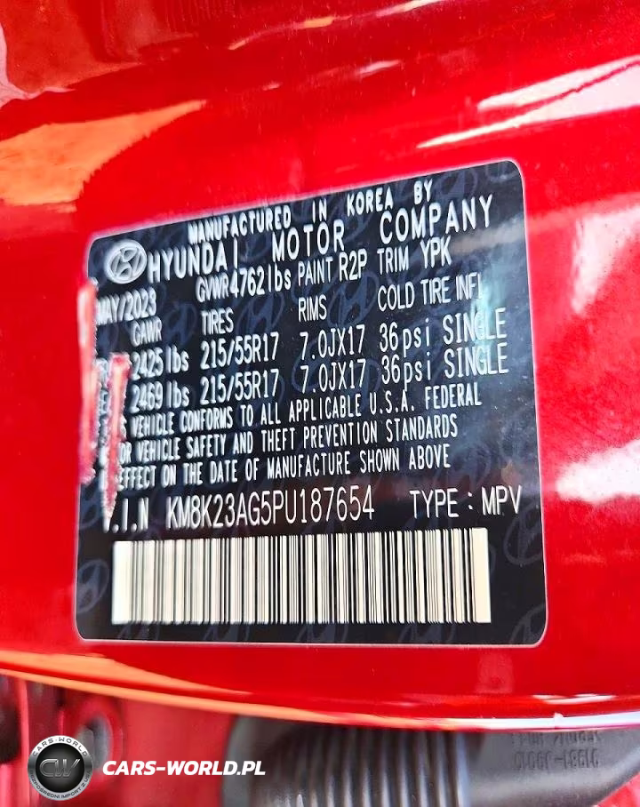 2023 Hyundai Kona Se VIN:KM8K23AG5PU187654 - 13