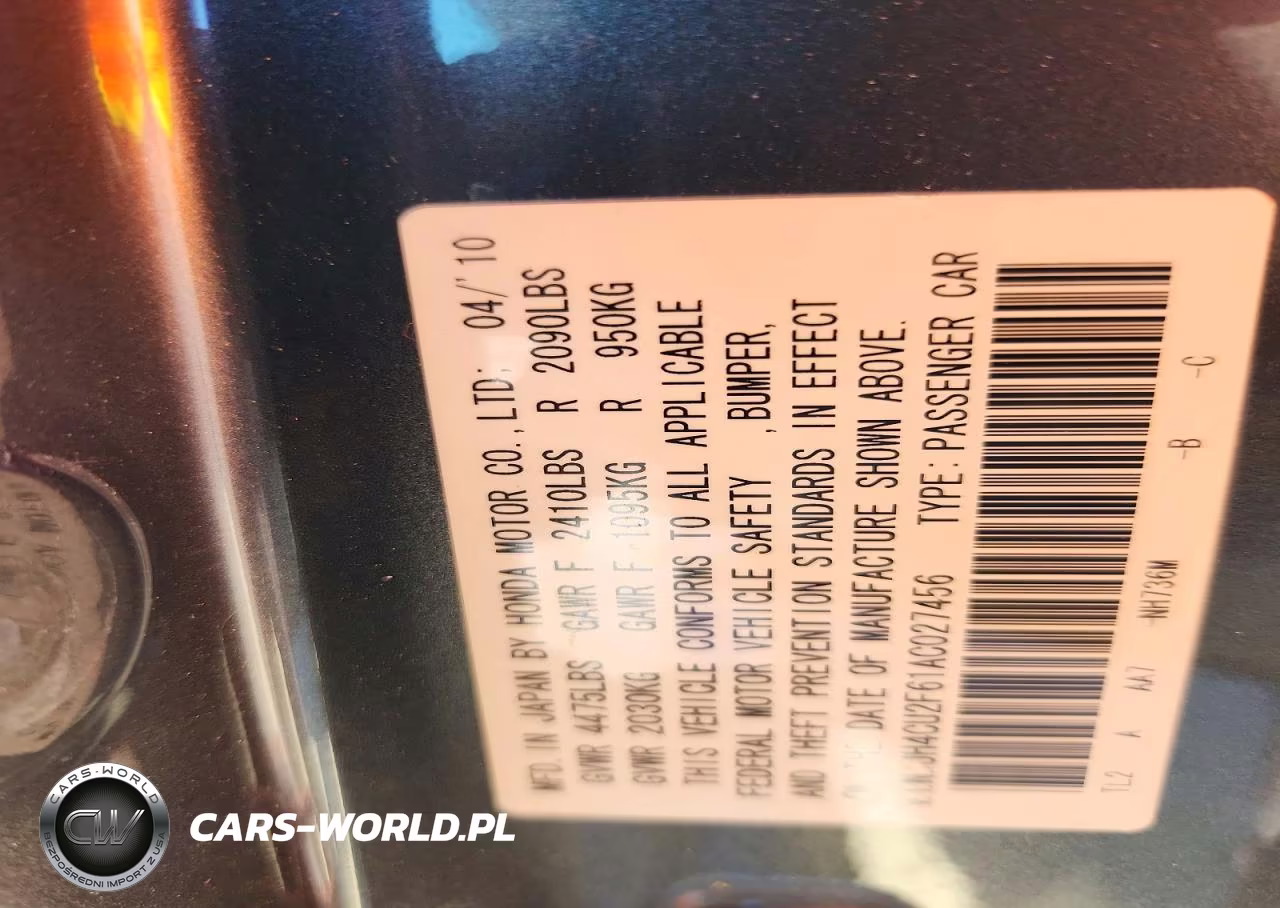 2010 Acura Tsx VIN:JH4CU2F61AC027456 - 12