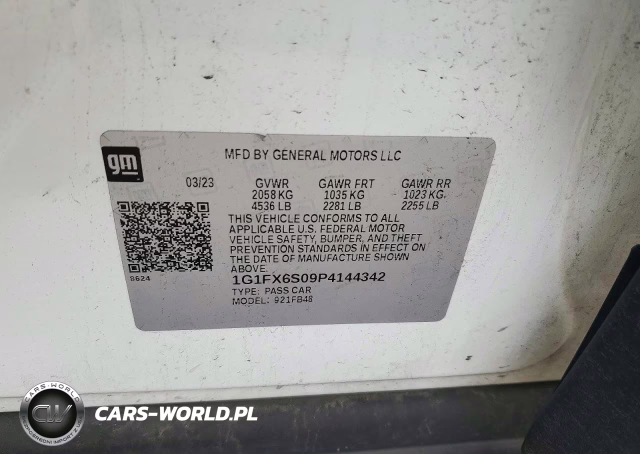 2023 Chevrolet Bolt Ev 2Lt VIN:1G1FX6S09P4144342 - 12
