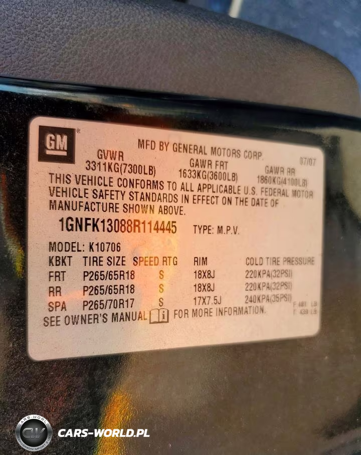 2008 Chevrolet Tahoe K1500 VIN:1GNFK13088R114445 - 13