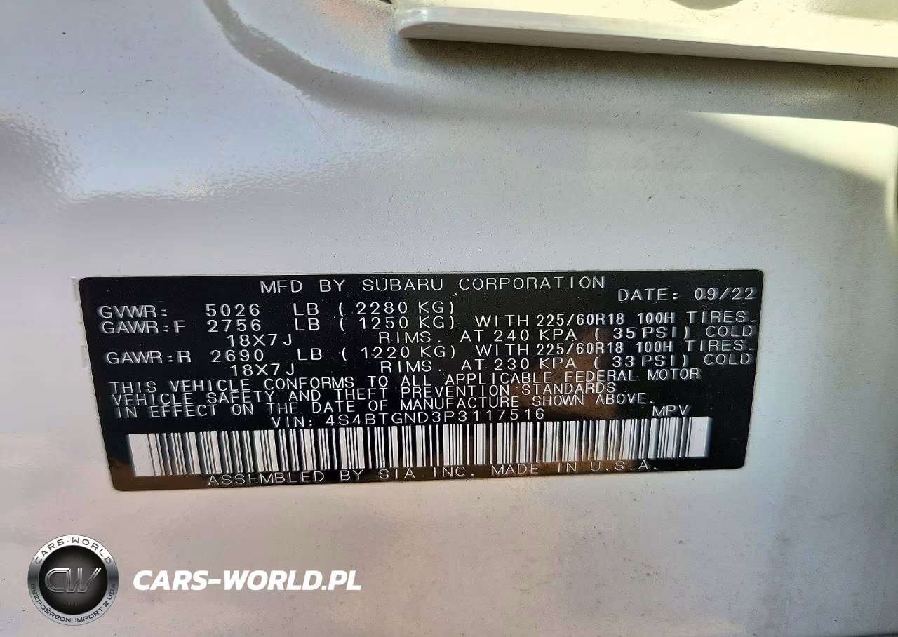 2023 Subaru Outback Limited Xt VIN:4S4BTGND3P3117516 - 12