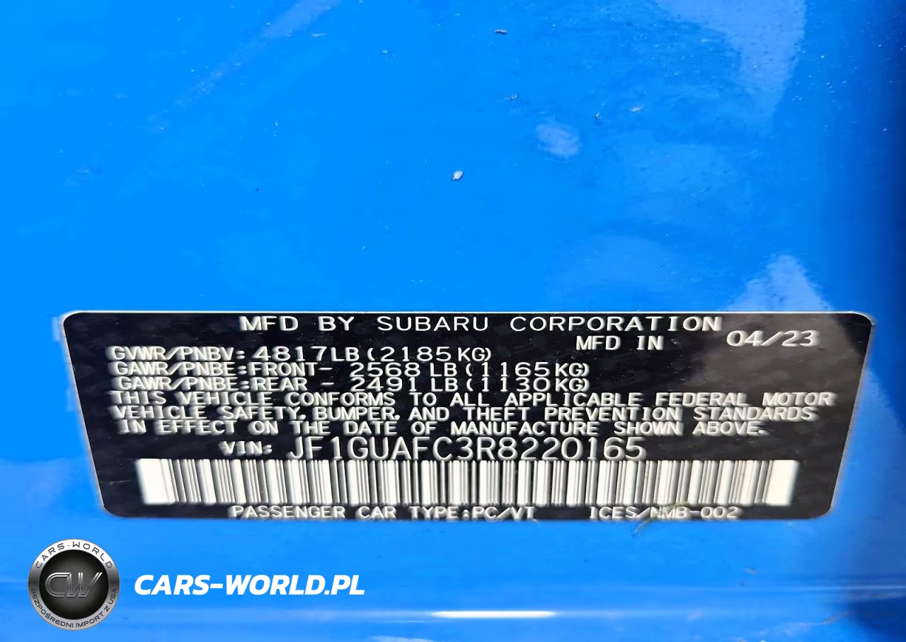 2024 Subaru Impreza Sport VIN:JF1GUAFC3R8220165 - 12