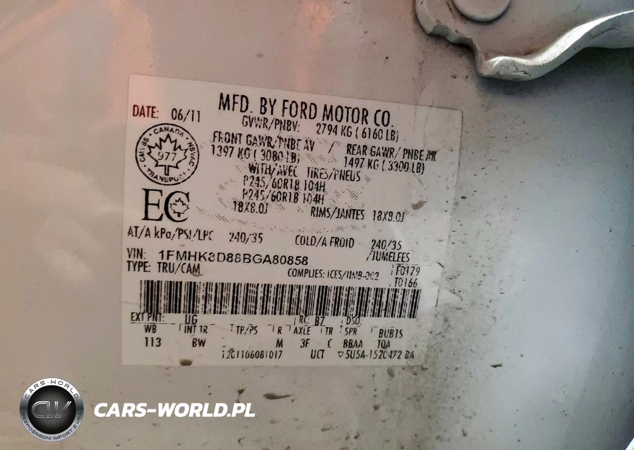FORD EXPLORER X VIN:1FMHK8D88BGA80858 - 13