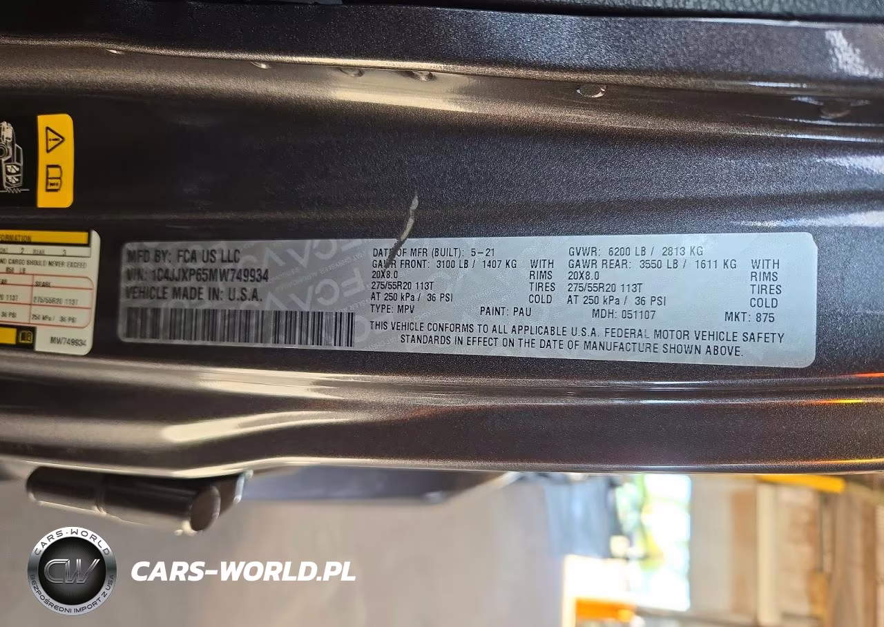 2021 Jeep Wrangler Unlimited Sahara 4Xe VIN:1C4JJXP65MW749934 - 12