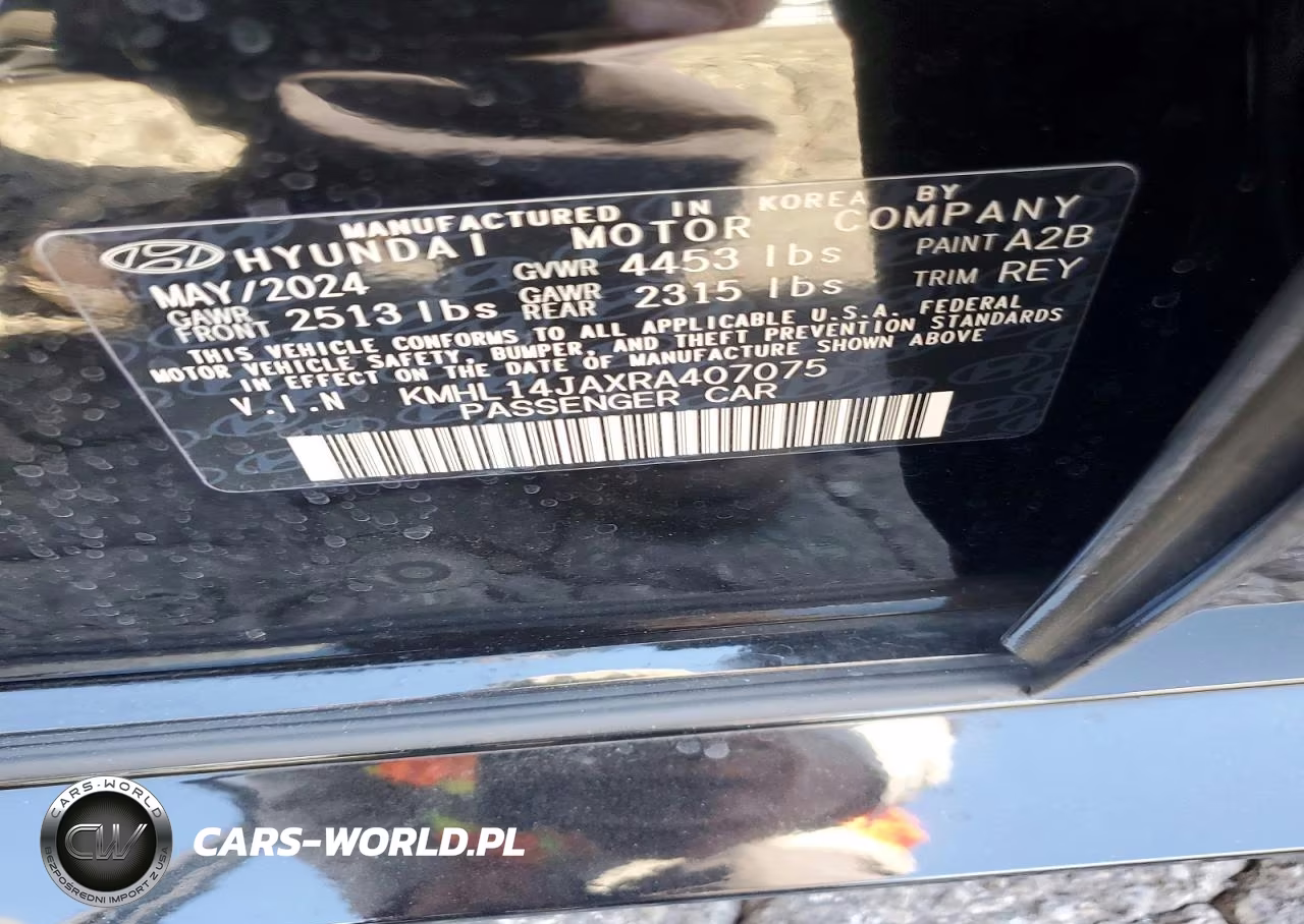 2024 Hyundai Sonata Sel VIN:KMHL14JAXRA407075 - 12