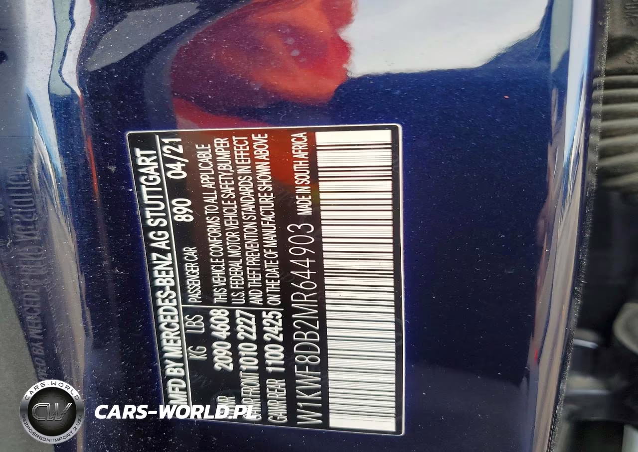2021 Mercedes-Benz C 300 VIN:W1KWF8DB2MR644903 - 12