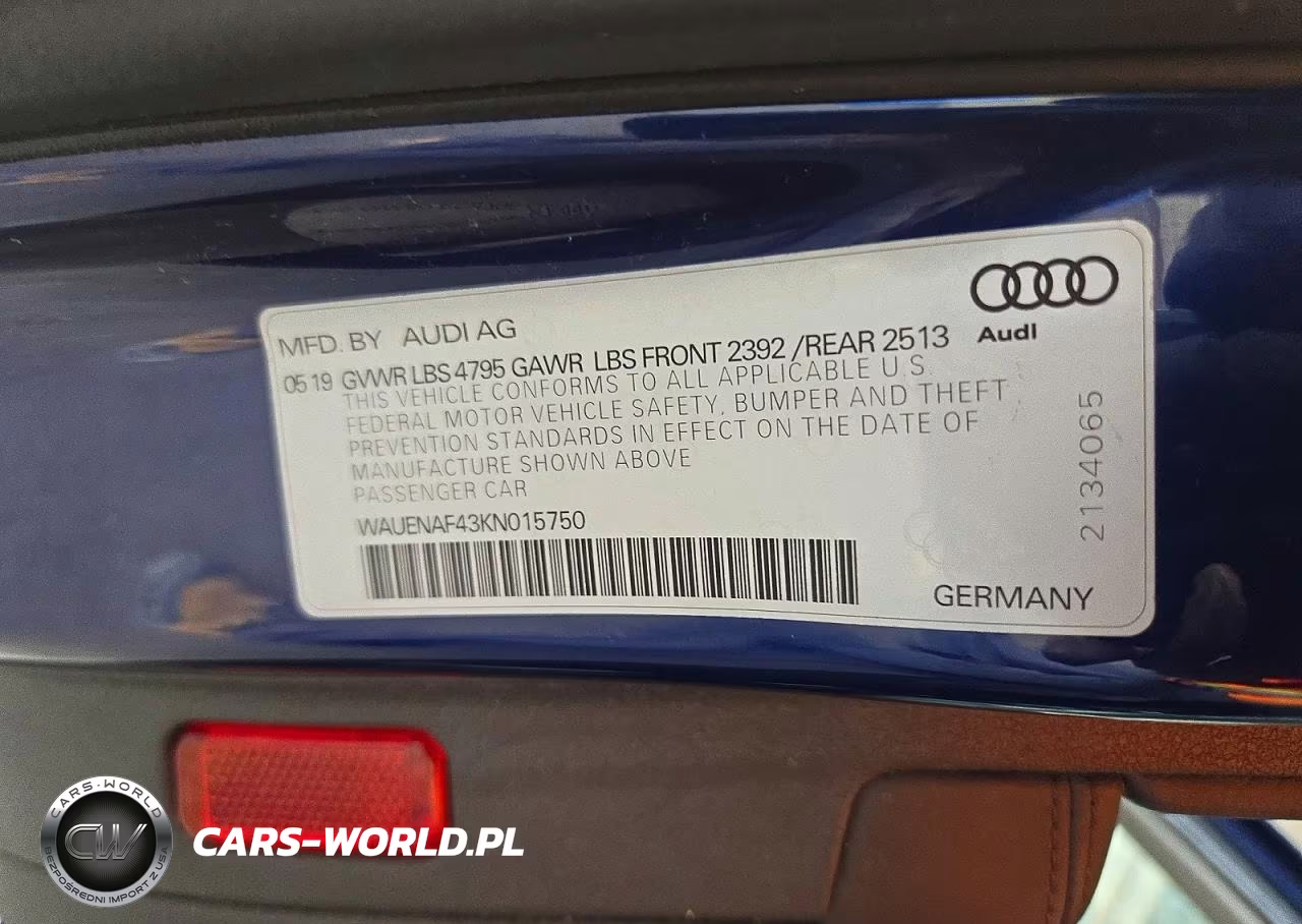 2019 Audi A4 Premium Plus VIN:WAUENAF43KN015750 - 12