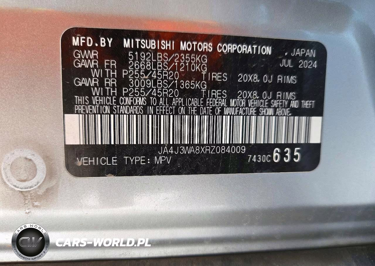 2024 Mitsubishi Outlander Sel VIN:JA4J3WA8XRZ084009 - 13