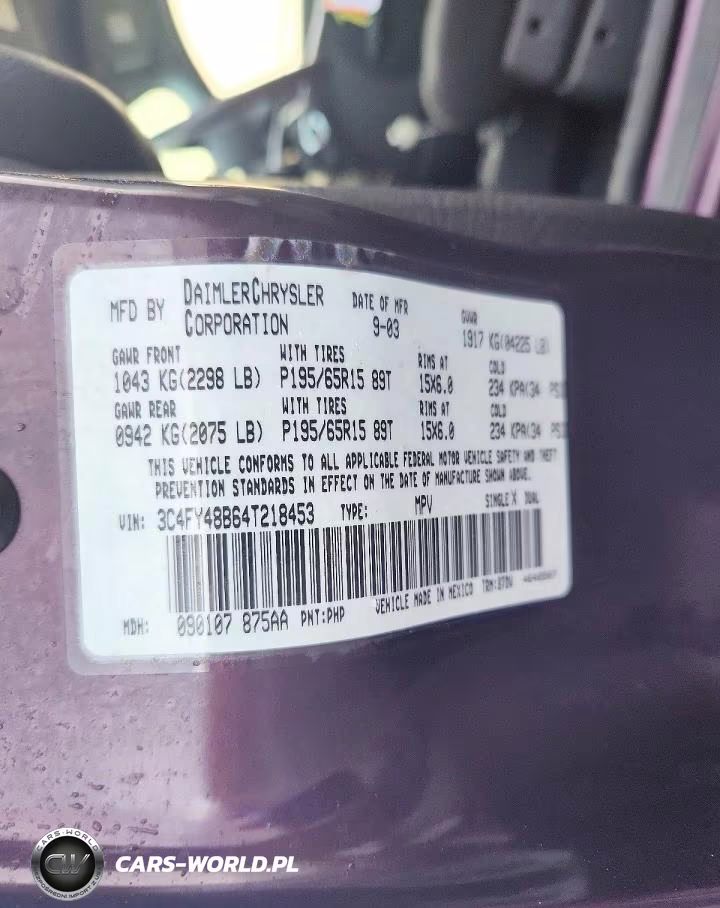 2004 Chrysler Pt Cruiser VIN:3C4FY48B64T218453 - 12
