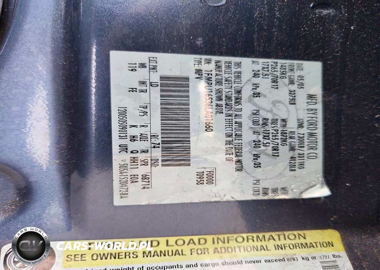 2006 Ford Expedition Xlt VIN:1FMPU16536LA01660 - 12