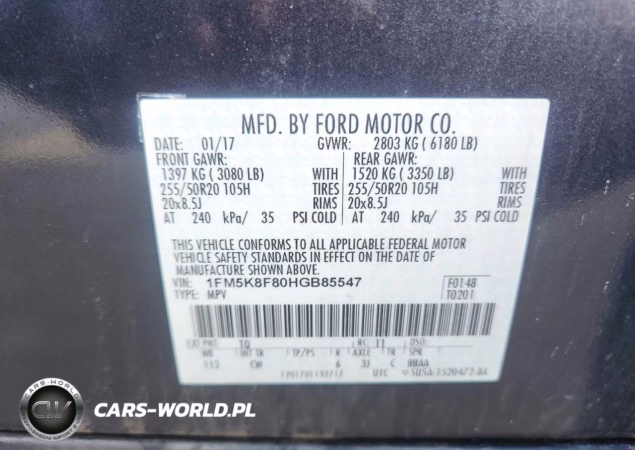 2017 Ford Explorer Limited VIN:1FM5K8F80HGB85547 - 13