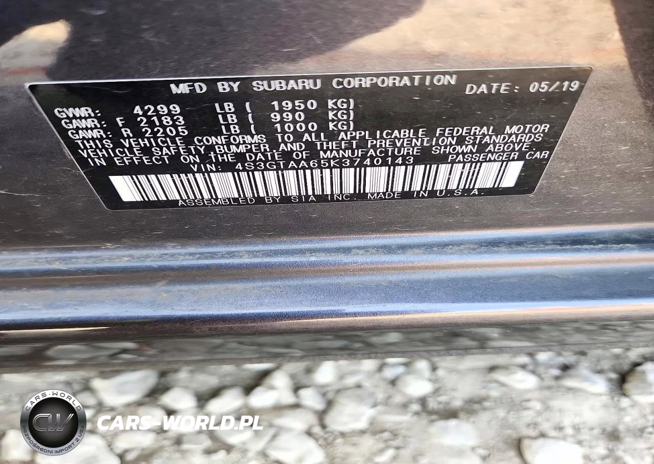 2019 Subaru Impreza VIN:4S3GTAA65K3740143 - 12