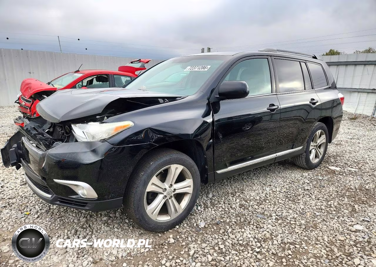 2013 Toyota Highlander Se VIN:5TDZK3EH0DS133264 - 1