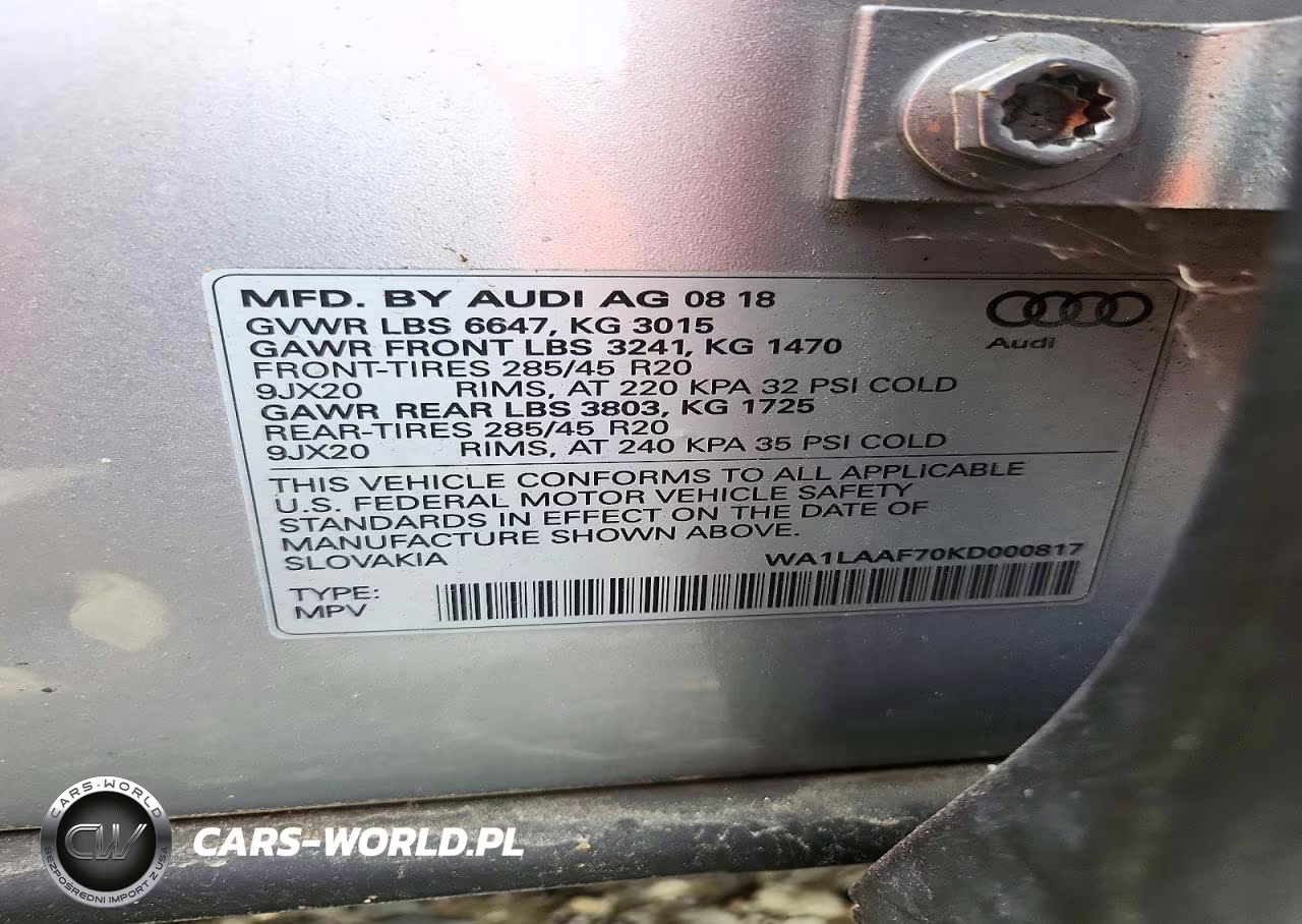 2019 Audi Q7 Premium Plus VIN:WA1LAAF70KD000817 - 13
