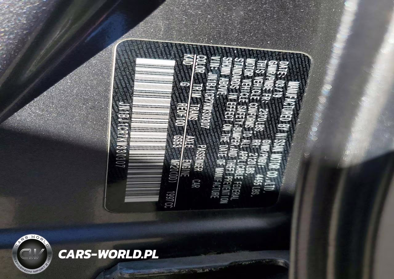 2019 Nissan Rogue Sport Sv VIN:JN1BJ1CR7KW330307 - 12