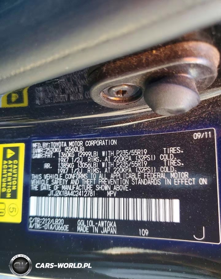 2012 Lexus Rx 350 VIN:JTJZK1BA4C2412781 - 13