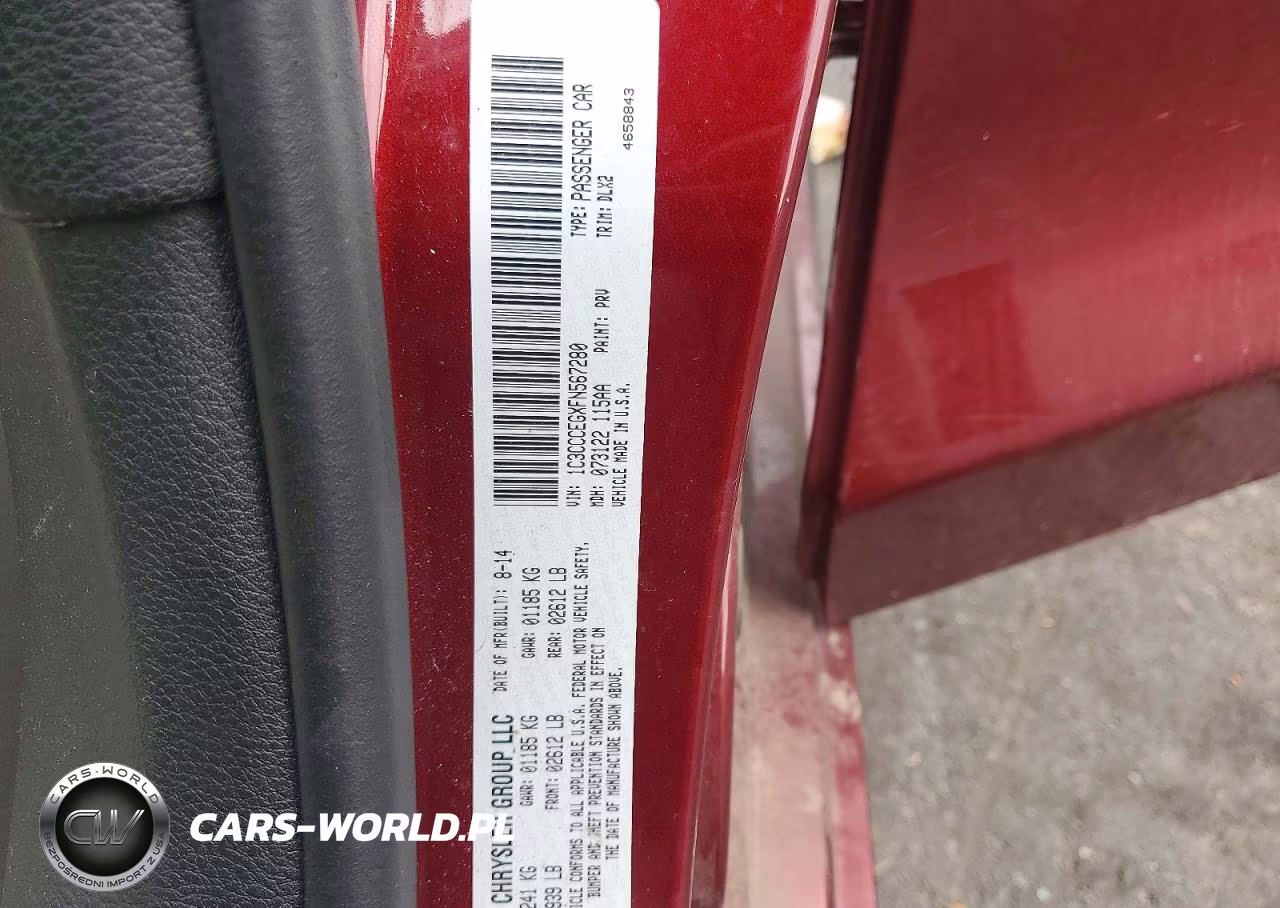2015 Chrysler 200 C VIN:1C3CCCEGXFN567280 - 12