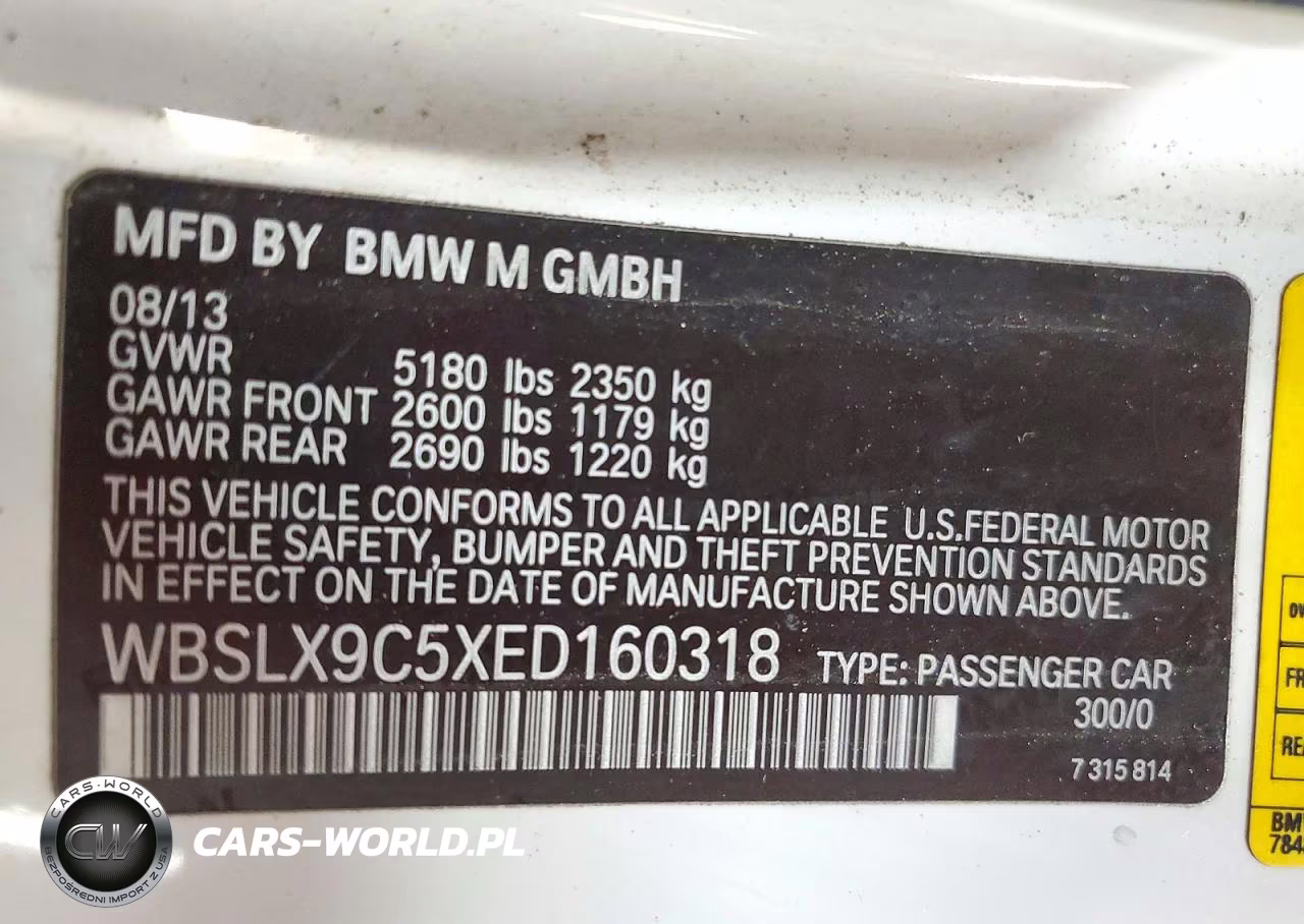 2014 BMW M6 VIN:WBSLX9C5XED160318 - 12