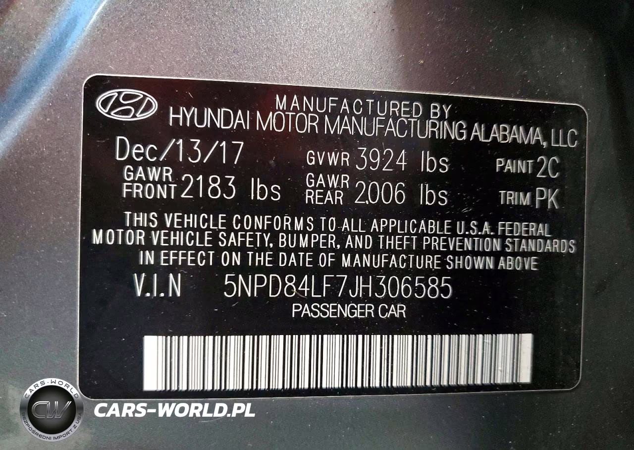 2018 Hyundai Elantra Sel VIN:5NPD84LF7JH306585 - 12