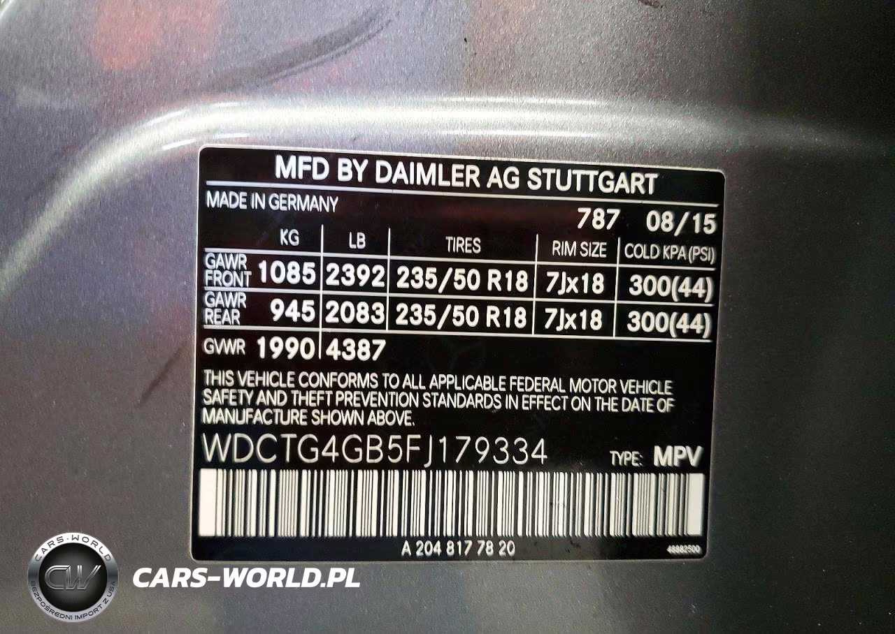 2015 Mercedes-Benz Gla 250 4Matic VIN:WDCTG4GB5FJ179334 - 13