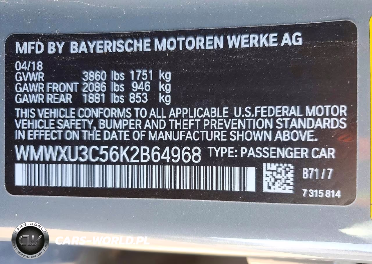 2019 Mini Cooper S VIN:WMWXU3C56K2B64968 - 12