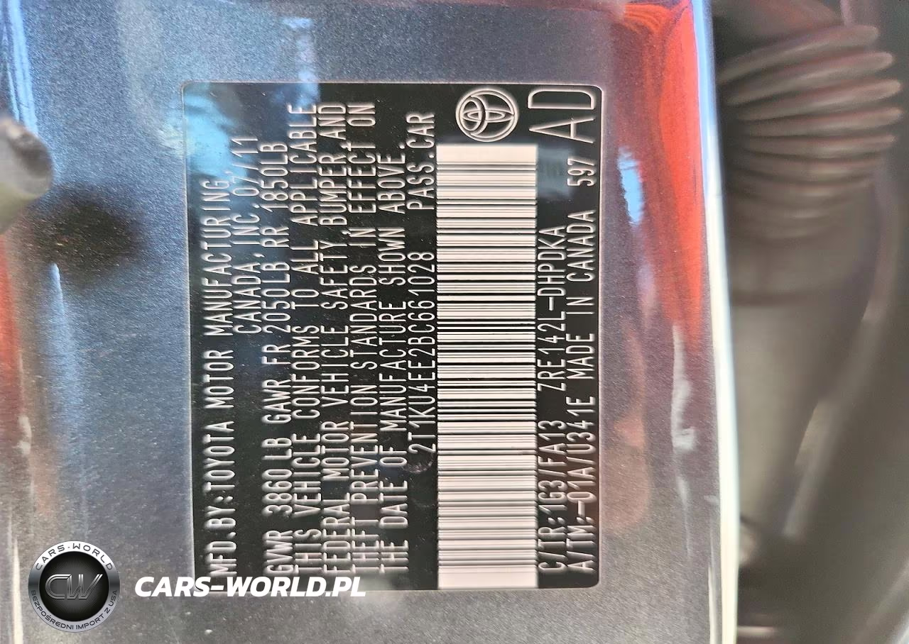 2011 Toyota Matrix Base VIN:2T1KU4EE2BC661028 - 13