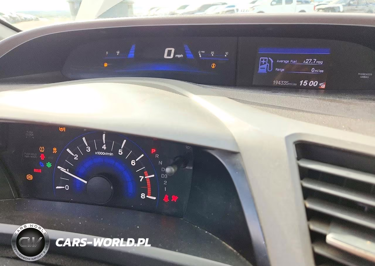 2012 Honda Civic Lx VIN:19XFB2F54CE313440 - 9