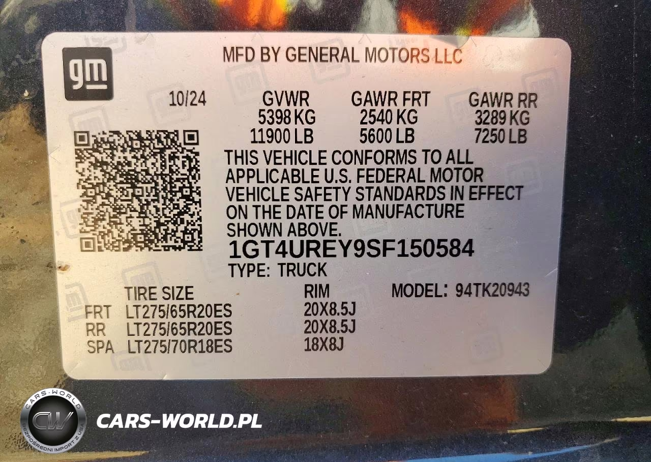 2025 GMC Sierra K2500 Denali VIN:1GT4UREY9SF150584 - 13