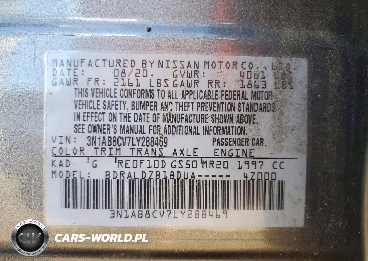 2020 Nissan Sentra Sv VIN:3N1AB8CV7LY288469 - 12