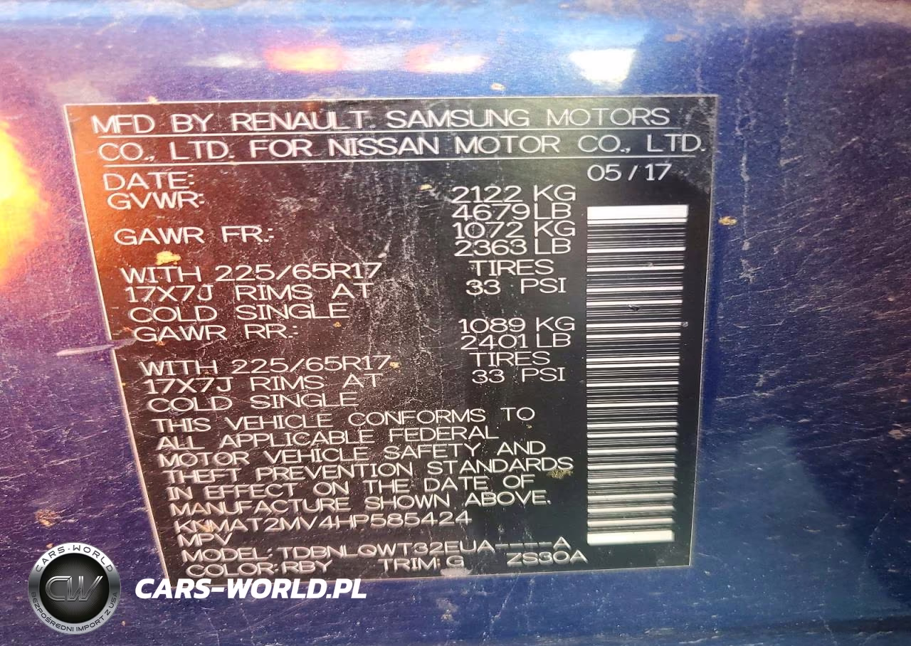 2017 Nissan Rogue Sv VIN:KNMAT2MV4HP585424 - 13