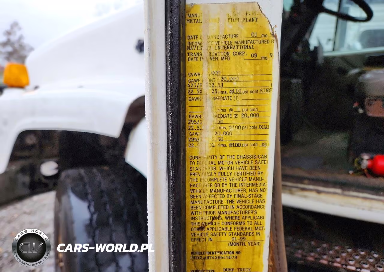 1999 International 2674 Dump Truck VIN:1HTGLAHT4XH645078 - 12